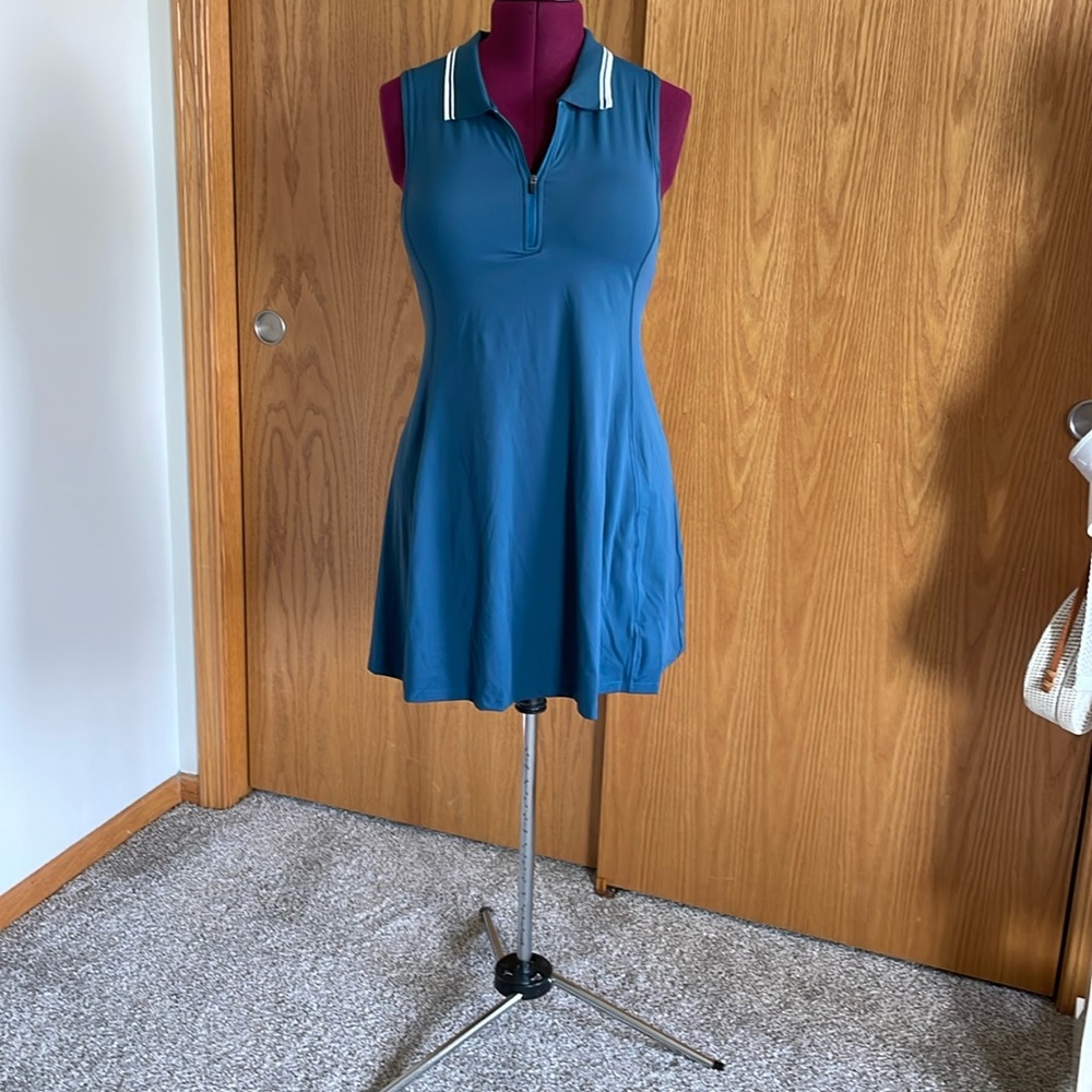 Ewedoos (Amazon) Tennis/Golf dress: built in bra/separate shorts with pockets.
